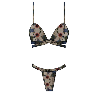 STRIPS BLUE FLOWERS MEXICO 2019